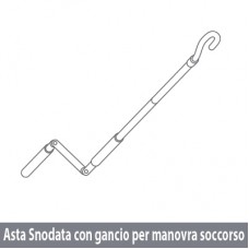 Asta snodata con gancio per manovra di soccorso