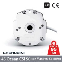 Motore per tapparelle 50Nm - 95Kg Cherubini Ocean 50 con manovra di soccorso