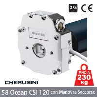 Motore per tapparelle 120Nm - 230Kg Cherubini Ocean 120 con manovra di soccorso