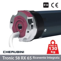 Motore per tapparelle 65Nm - 130Kg Cherubini Tronic RX 65 con ricevente integrata