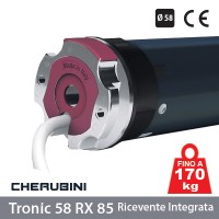 Motore per tapparelle 85Nm - 170Kg Cherubini Tronic RX 85 con ricevente integrata