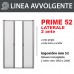 Zanzariera Prime 52 Laterale 2 ante con bottone telescopica